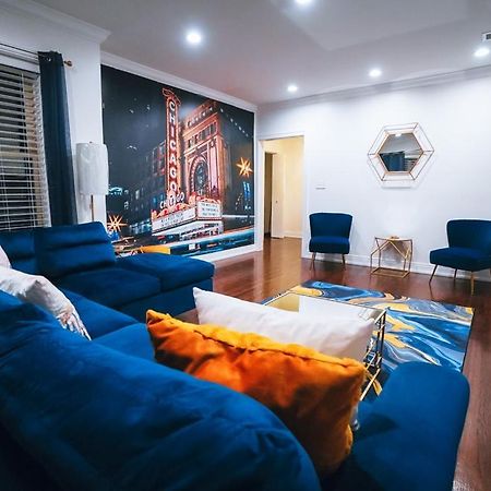 The Blue Golden Luxury Modern 3- Bedroom Apartment In ชิคาโก ภายนอก รูปภาพ