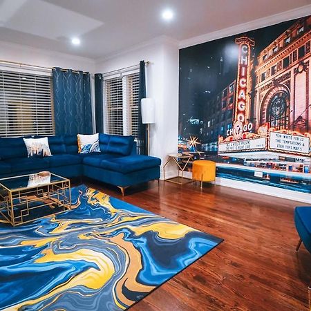 The Blue Golden Luxury Modern 3- Bedroom Apartment In ชิคาโก ภายนอก รูปภาพ