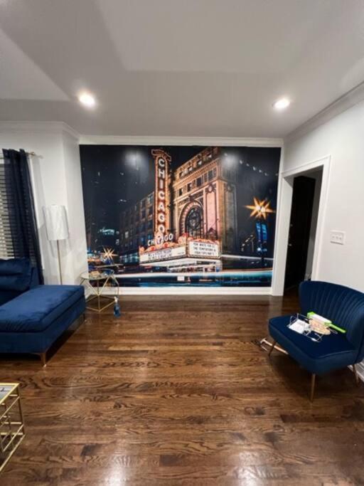 The Blue Golden Luxury Modern 3- Bedroom Apartment In ชิคาโก ภายนอก รูปภาพ