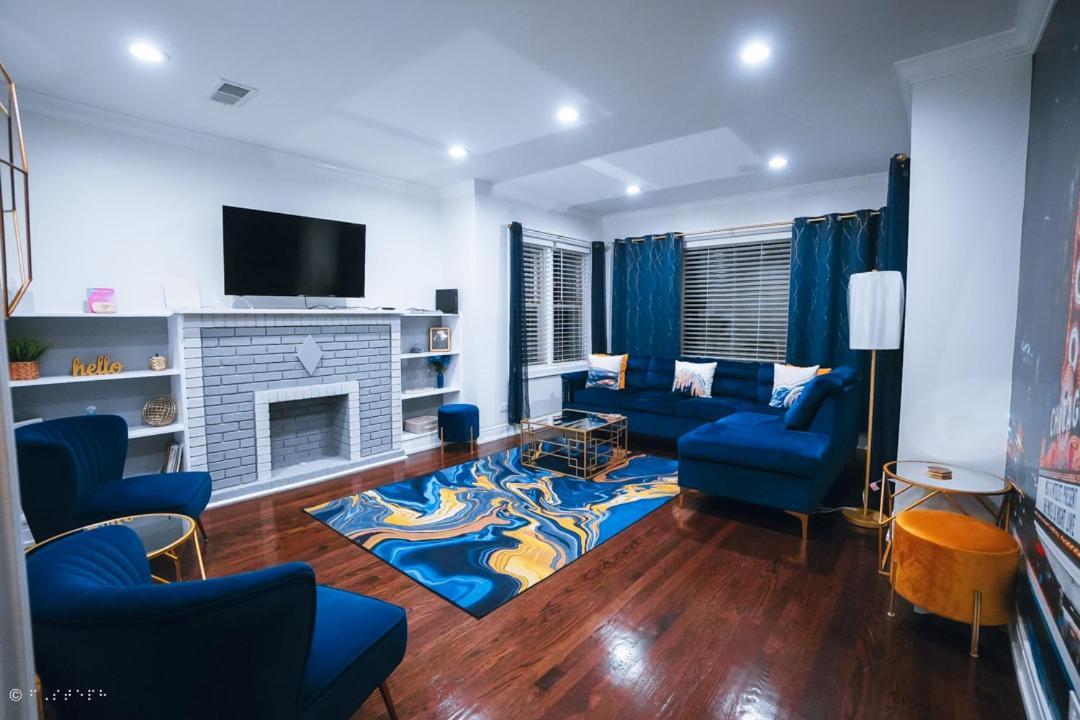 The Blue Golden Luxury Modern 3- Bedroom Apartment In ชิคาโก ภายนอก รูปภาพ
